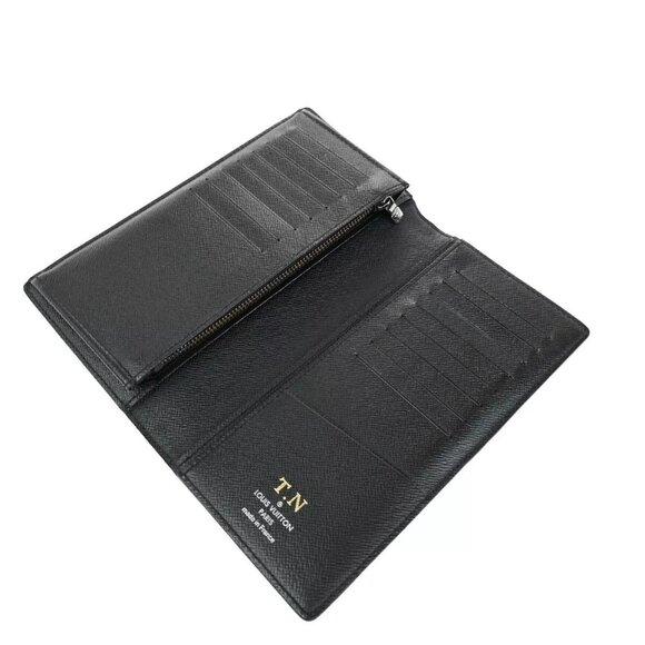 LOUIS VUITTON Portefeuille Brazza Long Wallet Monogram Eclipse BK - Picture 14 of 15